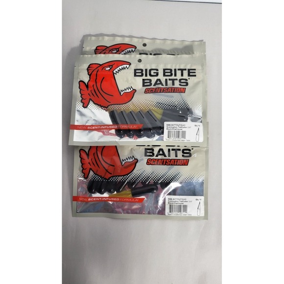 4 Big Bite Baits ScentSation Fishing Lures Lot New Scent-Infused Formula - Picture 5 of 5